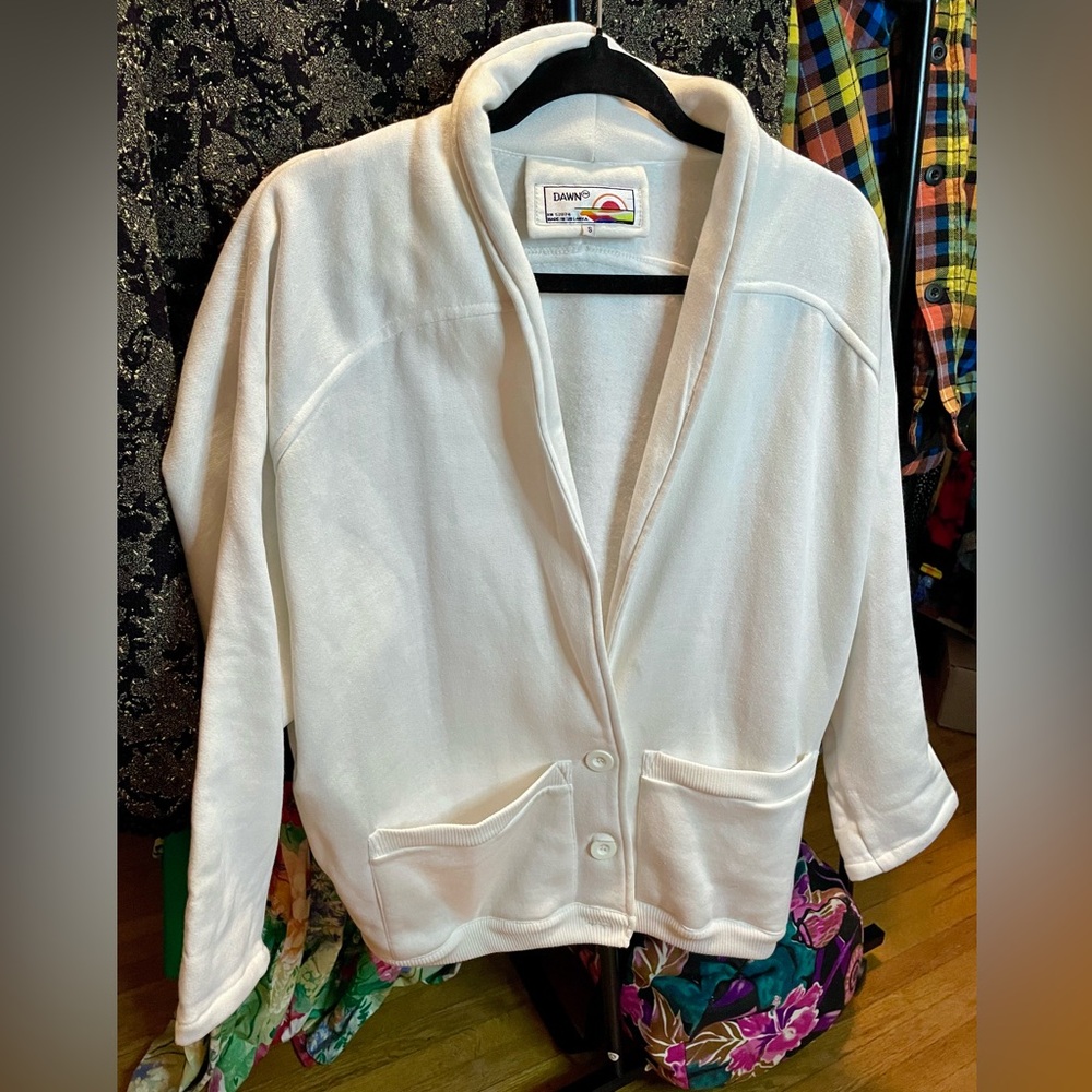 White Casual Blazer oversized